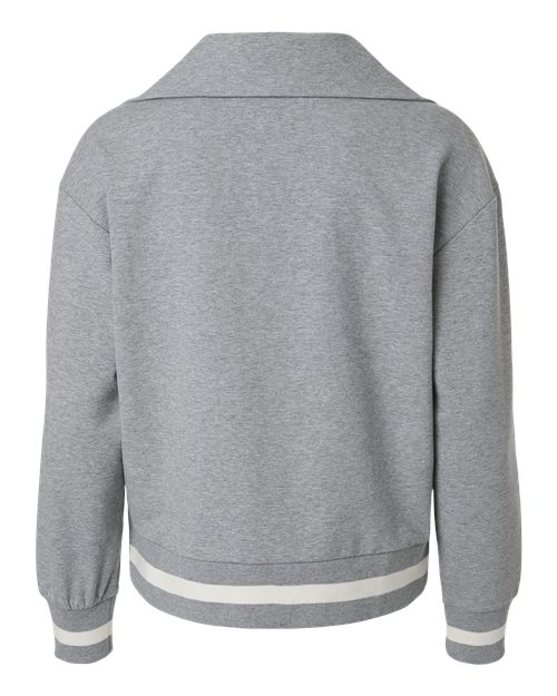 Women's Heritage Prep Quarter-Zip Pullover - Athletic Heather/ Vanilla