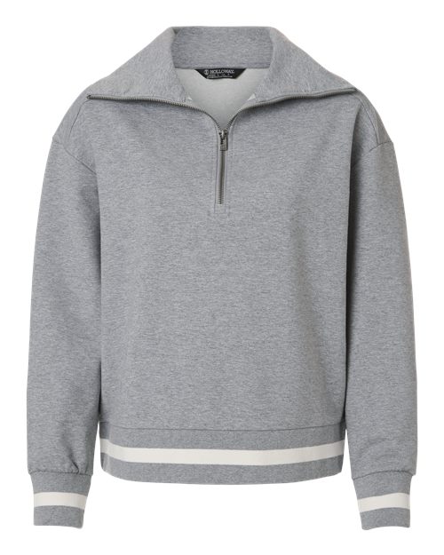 Women's Heritage Prep Quarter-Zip Pullover - Athletic Heather/ Vanilla