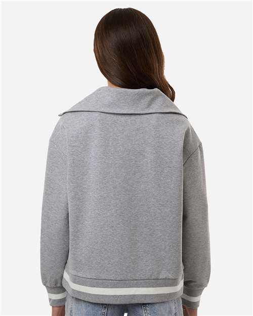 Women's Heritage Prep Quarter-Zip Pullover - Athletic Heather/ Vanilla