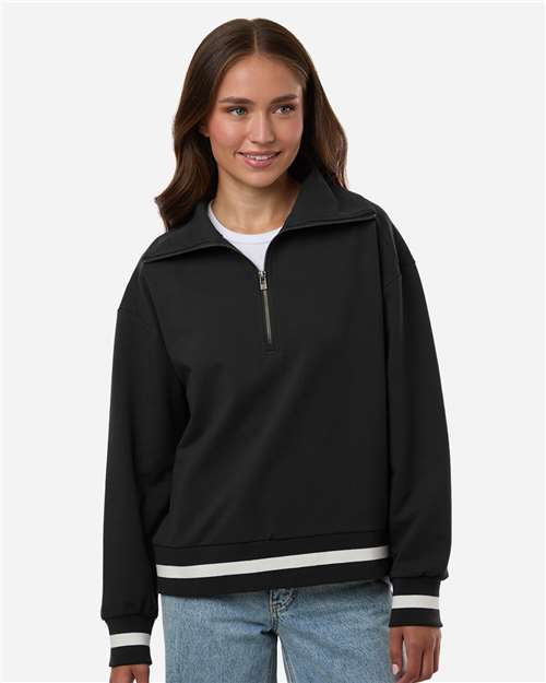 Women's Heritage Prep Quarter-Zip Pullover - Black/ Vanilla