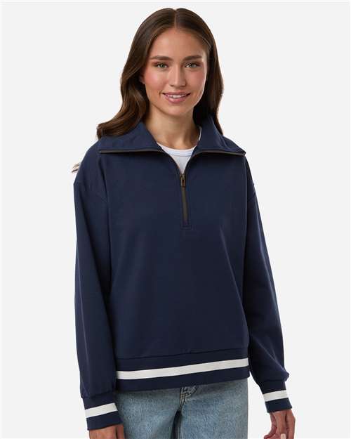 Women's Heritage Prep Quarter-Zip Pullover - Navy/ Vanilla