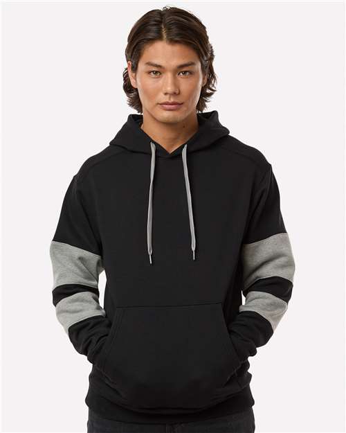 Unisex Jackson Way Hooded Sweatshirt - Black/ Charcoal Heather