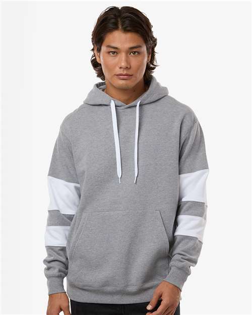 Unisex Jackson Way Hooded Sweatshirt - Charcoal Heather/ White