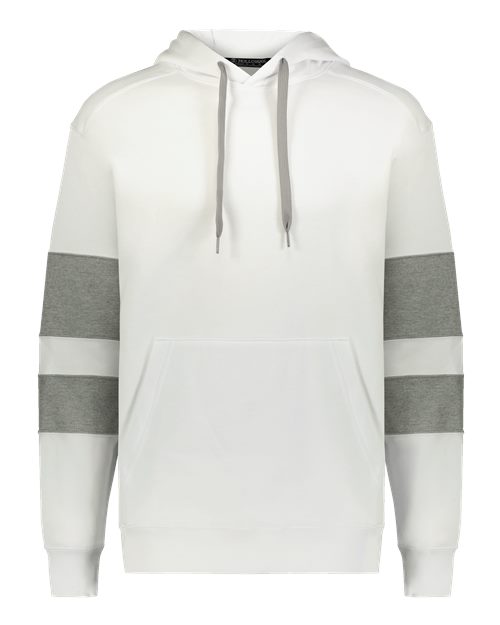 Unisex Jackson Way Hooded Sweatshirt - White/ Charcoal Heather