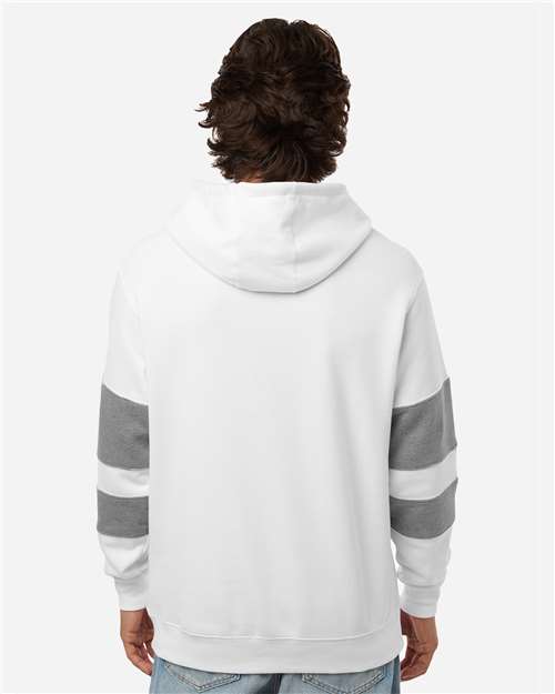 Unisex Jackson Way Hooded Sweatshirt - White/ Charcoal Heather