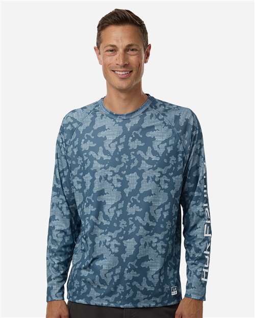 Men's Lopro Running Lakes Long Sleeve T-Shirt - Titanium Blue