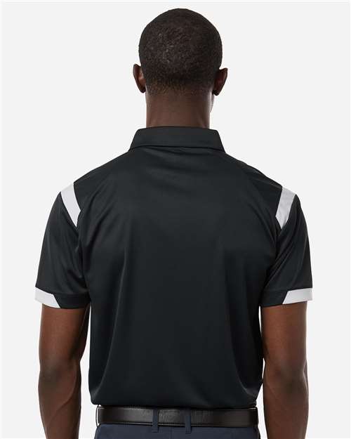 Unisex On the Rise Polo - Black/ White