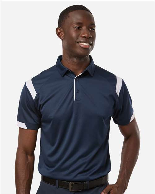 Unisex On the Rise Polo - Navy/ White