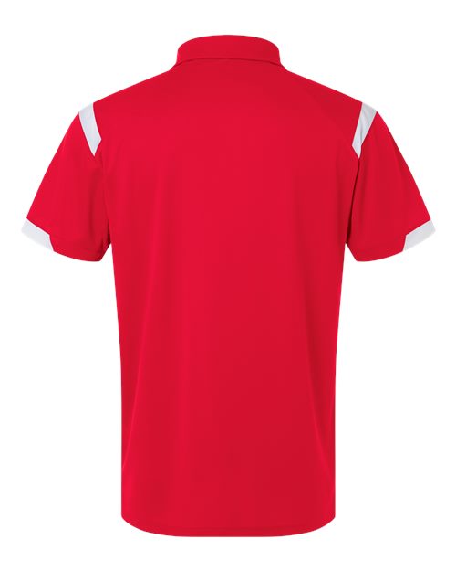 Unisex On the Rise Polo - Red/ White