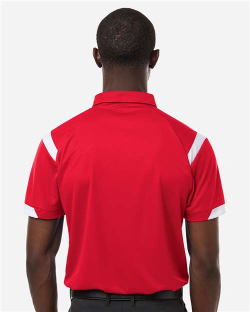 Unisex On the Rise Polo - Red/ White