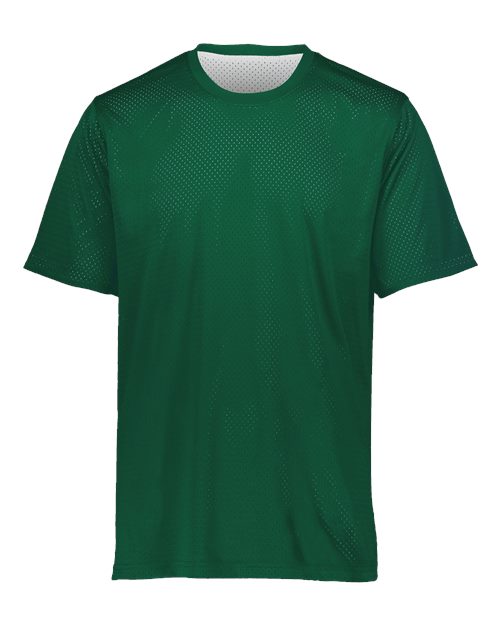 Unisex Mesh Reversible Jersey - Dark Green/ White