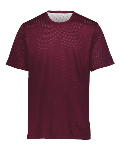 Unisex Mesh Reversible Jersey - Maroon/ White