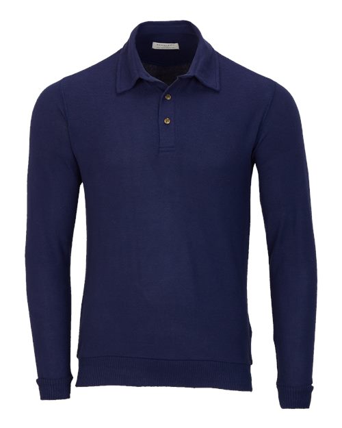 Men's Cuddle Sweater Polo - Navy