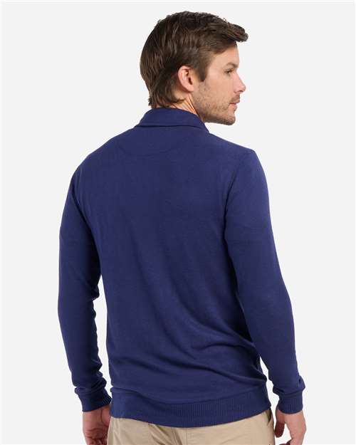 Men's Cuddle Sweater Polo - Navy