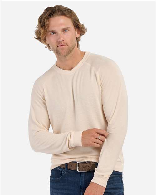 Men's Cuddle Cross-Neck Sweater - Barley