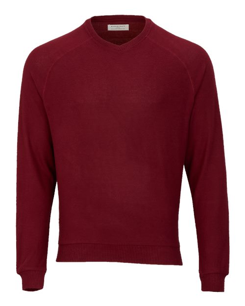 Men's Cuddle Cross-Neck Sweater - Mantra Red