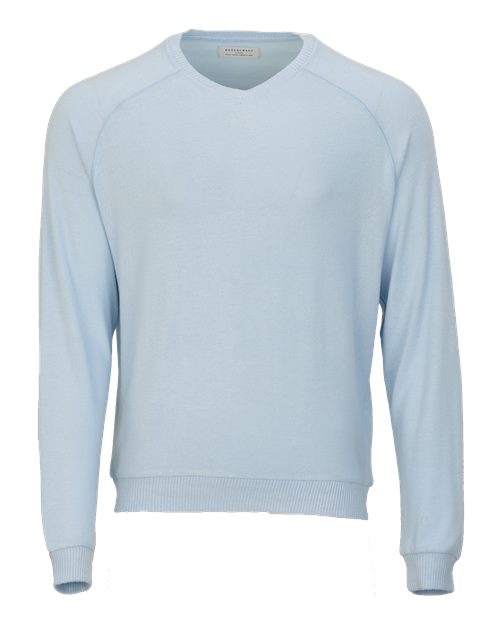 Men's Cuddle Cross-Neck Sweater - Sky Blue