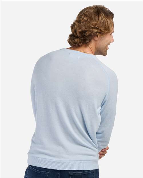 Men's Cuddle Cross-Neck Sweater - Sky Blue