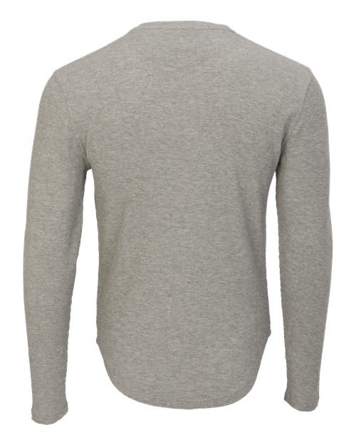 Men's Waffle Knit Long Sleeve T-Shirt - Oxford Heather