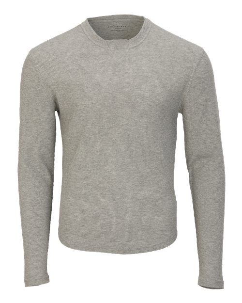 Men's Waffle Knit Long Sleeve T-Shirt - Oxford Heather