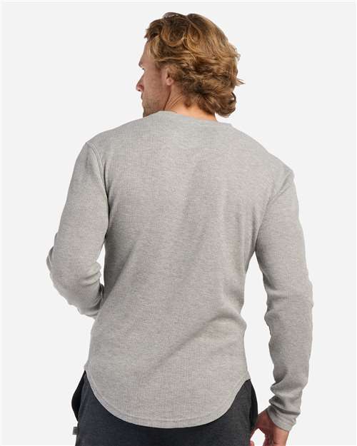 Men's Waffle Knit Long Sleeve T-Shirt - Oxford Heather