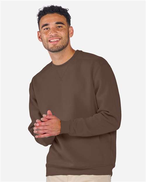 Men's Fleece Crewneck Sweatshirt - Espresso