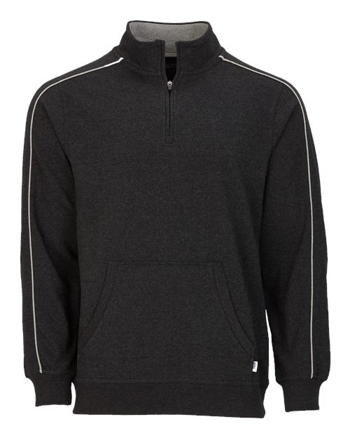 Men's French Terry Quarter-Zip Pullover - Charcoal Heather