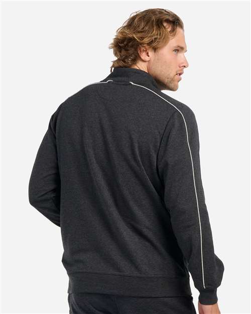 Men's French Terry Quarter-Zip Pullover - Charcoal Heather