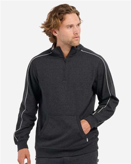 Men's French Terry Quarter-Zip Pullover - Charcoal Heather