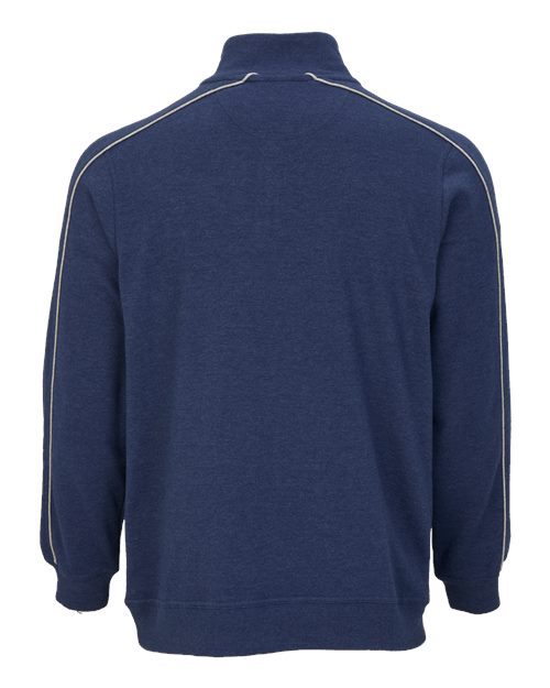 Men's French Terry Quarter-Zip Pullover - Navy Heather