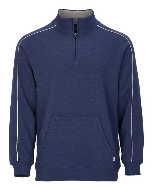 Men's French Terry Quarter-Zip Pullover - Navy Heather