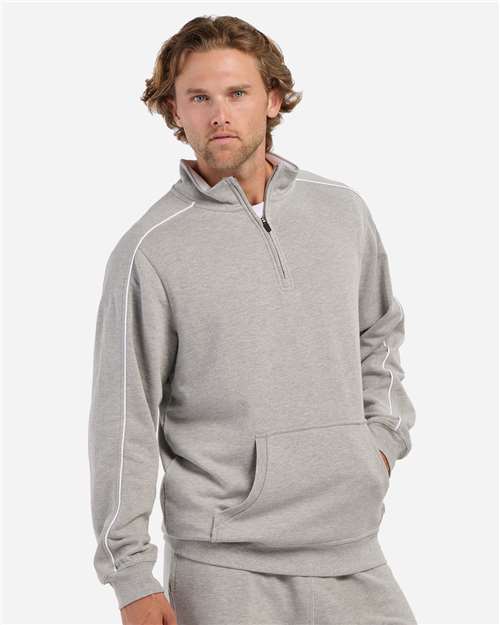 Men's French Terry Quarter-Zip Pullover - Oxford Heather
