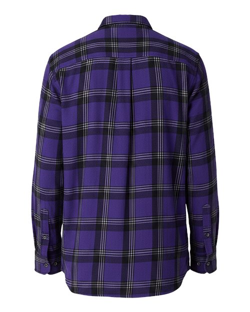 Men's Flannel Button Down Shirt - Purple Mcintosh Plaid