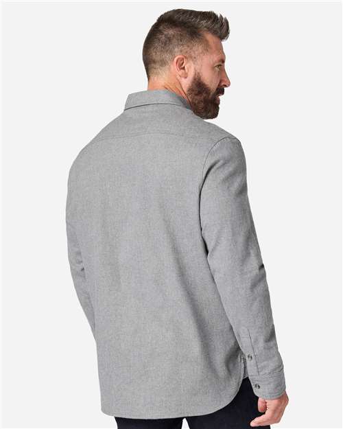 Men's Flannel Button Down Shirt - Oxford Heather