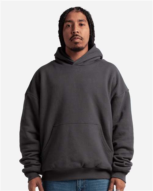 Unisex Garment-Dyed Double Layer Reversible Hooded Sweatshirt - Gunmetal