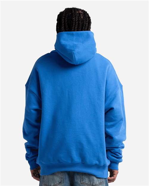 Unisex Garment-Dyed Double Layer Reversible Hooded Sweatshirt - Military Blue