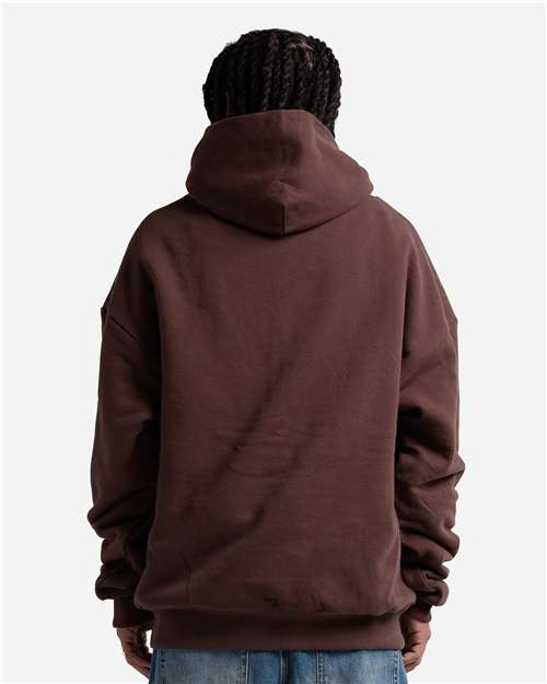 Unisex Garment-Dyed Double Layer Reversible Hooded Sweatshirt - Mocha