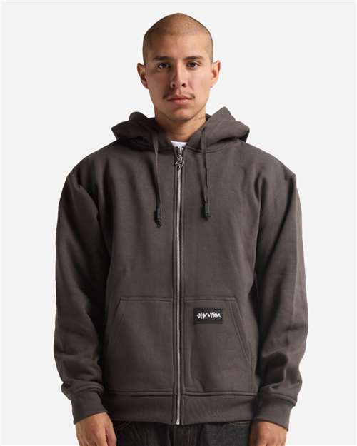 Unisex Essential Super Heavyweight Full-Zip Hooded Sweatshirt - Shadow