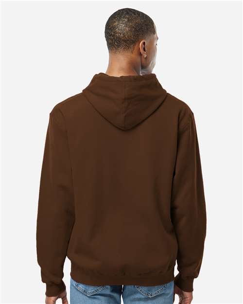 Unisex Fleece Hooded Sweatshirt - Brown