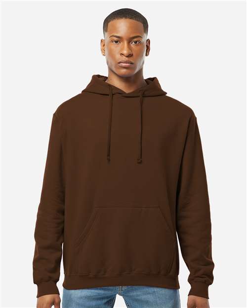 Unisex Fleece Hooded Sweatshirt - Brown