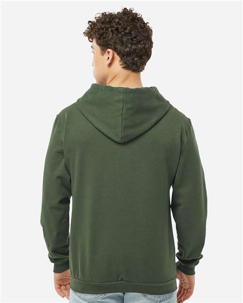 Unisex Full-Zip Hooded Sweatshirt - Military Green