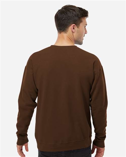 Unisex Fleece Crewneck Sweatshirt - Brown