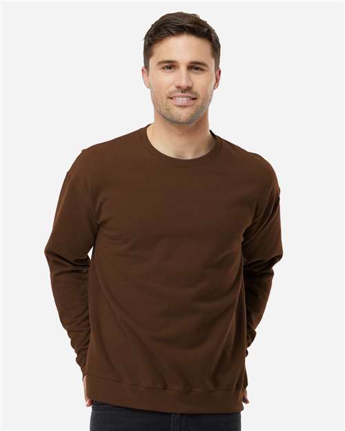 Unisex Fleece Crewneck Sweatshirt - Brown