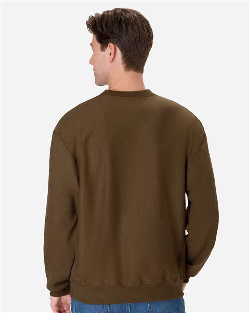 Unisex Beefy® Sweats Premium Heavyweight Crewneck Sweatshirt - Army Brown