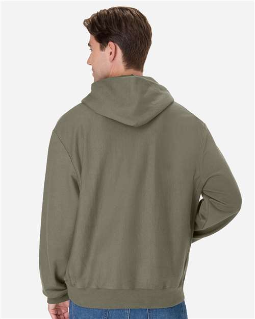 Unisex Beefy® Sweats Premium Heavyweight Hooded Sweatshirt - Fatigue Green