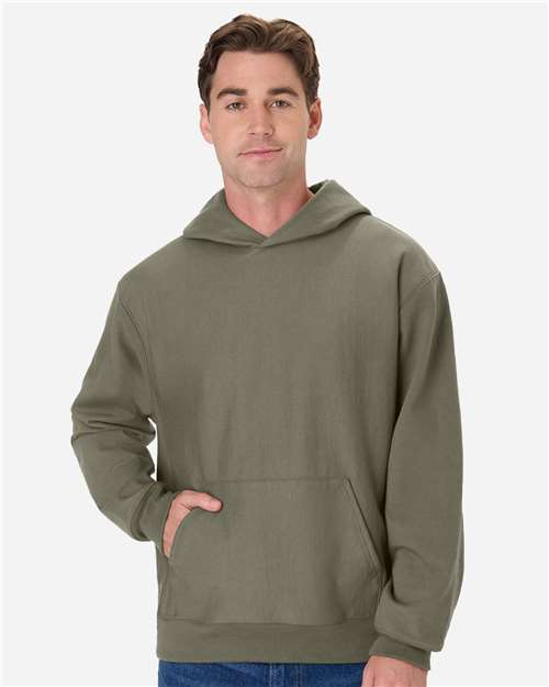Unisex Beefy® Sweats Premium Heavyweight Hooded Sweatshirt - Fatigue Green