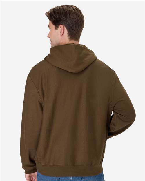 Unisex Beefy® Sweats Premium Heavyweight Hooded Sweatshirt - Army Brown