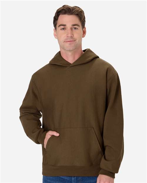 Unisex Beefy® Sweats Premium Heavyweight Hooded Sweatshirt - Army Brown
