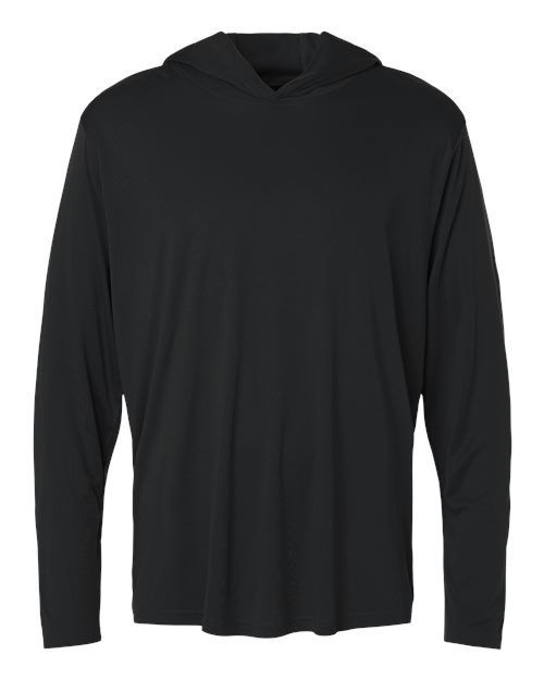 Unisex Pro-Lock Performance Hooded Long Sleeve T-Shirt - Black