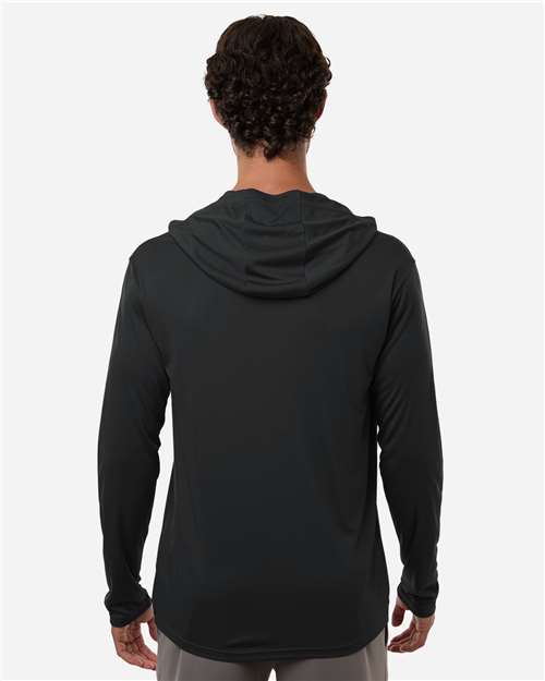 Unisex Pro-Lock Performance Hooded Long Sleeve T-Shirt - Black